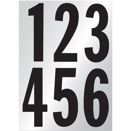 Hy-Ko 3In Reflective Numbers, 10PK A02114